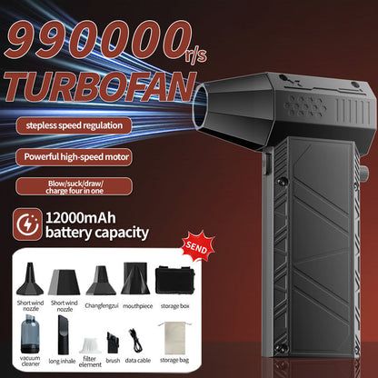 💨 -50% ! Souffleur & Aspirateur Portatif Sans Fil 🔧 Double fonction, puissance redoutable, idéal pour bureau, maison, atelier et voiture 🧹 Offre limitée ⏳