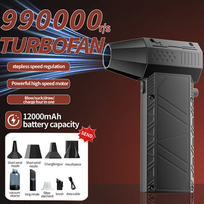 💨 -50% ! Souffleur & Aspirateur Portatif Sans Fil 🔧 Double fonction, puissance redoutable, idéal pour bureau, maison, atelier et voiture 🧹 Offre limitée ⏳