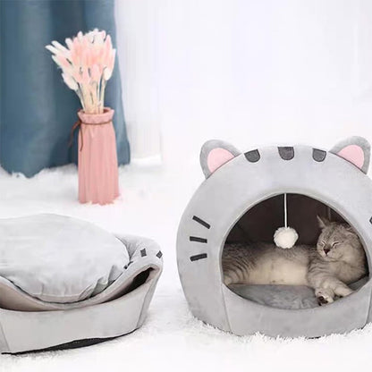 🐾 Le lit-tente 2-en-1 qui offre à votre animal son petit cocon de confort ! 🏡