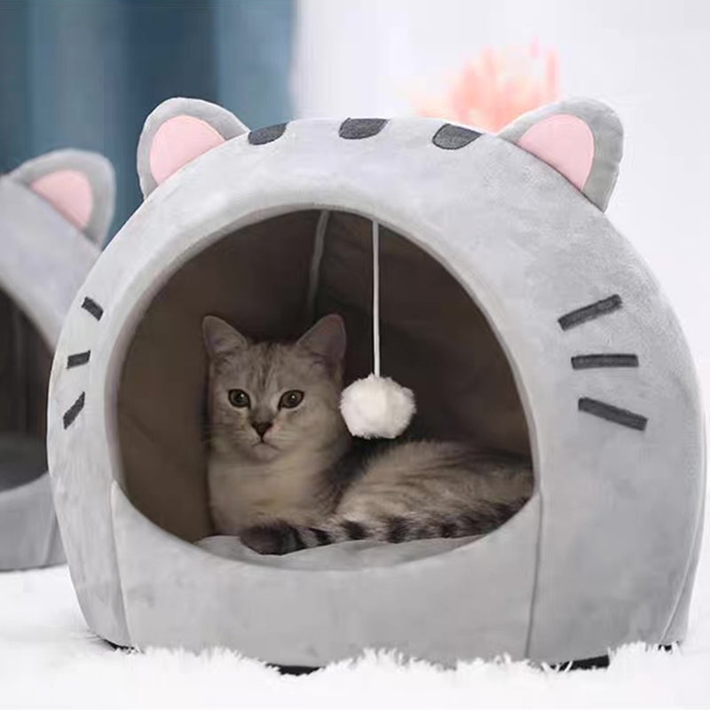 🐾 Le lit-tente 2-en-1 qui offre à votre animal son petit cocon de confort ! 🏡