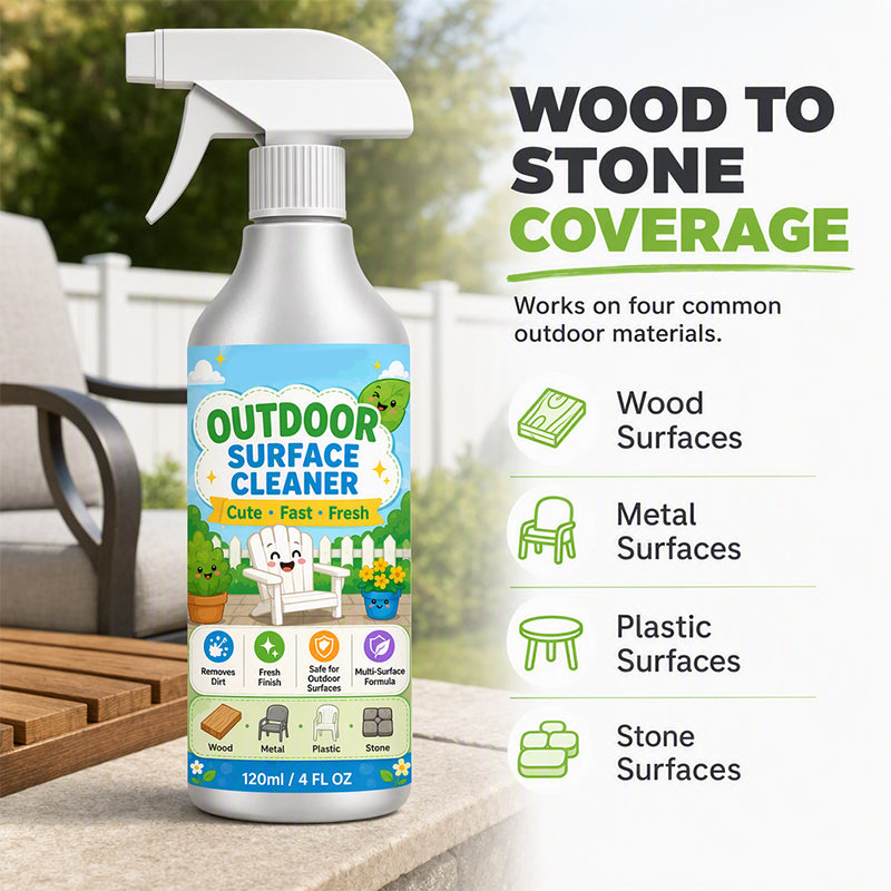 🧼 ACHETEZ 2, OBTENEZ 1 GRATUIT (Équivalent -50%) ! 🏠 Nettoyant Multi-Surfaces pour Terrasse – 120 ml – Spray & Essuyage pour Pierre, Bois & Carrelage Extérieur 🌿