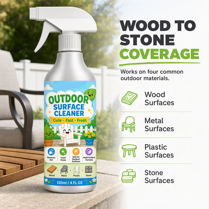 🧼 ACHETEZ 2, OBTENEZ 1 GRATUIT (Équivalent -50%) ! 🏠 Nettoyant Multi-Surfaces pour Terrasse – 120 ml – Spray & Essuyage pour Pierre, Bois & Carrelage Extérieur 🌿