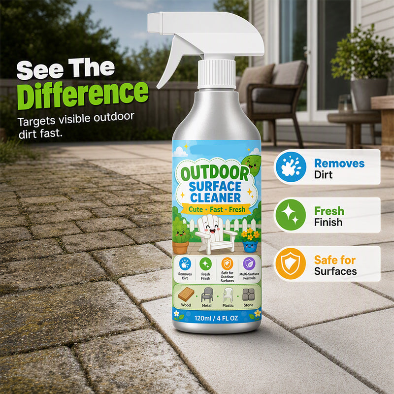 🧼 ACHETEZ 2, OBTENEZ 1 GRATUIT (Équivalent -50%) ! 🏠 Nettoyant Multi-Surfaces pour Terrasse – 120 ml – Spray & Essuyage pour Pierre, Bois & Carrelage Extérieur 🌿