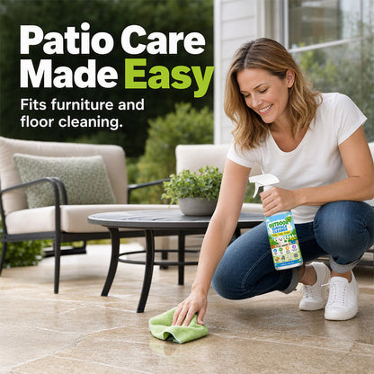 🧼 ACHETEZ 2, OBTENEZ 1 GRATUIT (Équivalent -50%) ! 🏠 Nettoyant Multi-Surfaces pour Terrasse – 120 ml – Spray & Essuyage pour Pierre, Bois & Carrelage Extérieur 🌿