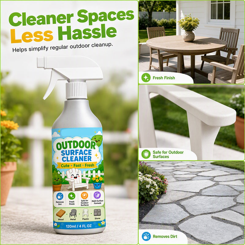 🧼 ACHETEZ 2, OBTENEZ 1 GRATUIT (Équivalent -50%) ! 🏠 Nettoyant Multi-Surfaces pour Terrasse – 120 ml – Spray & Essuyage pour Pierre, Bois & Carrelage Extérieur 🌿
