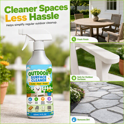 🧼 ACHETEZ 2, OBTENEZ 1 GRATUIT (Équivalent -50%) ! 🏠 Nettoyant Multi-Surfaces pour Terrasse – 120 ml – Spray & Essuyage pour Pierre, Bois & Carrelage Extérieur 🌿