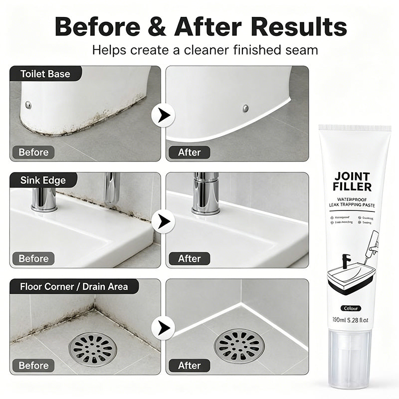 🔧💧 Mastic de jointoiement multi-usage imperméable – Idéal pour salle de bain, cuisine et extérieur ! 🏠✨