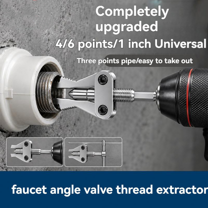 🔧 ACHETEZ 2, OBTENEZ 1 GRATUIT! 🛠️ Outil Extracteur de Tuyaux – Acier, compatible 1/2″, 3/4″ & 1″ – Double entraînement perceuse/manuel pour plomberie 🚰