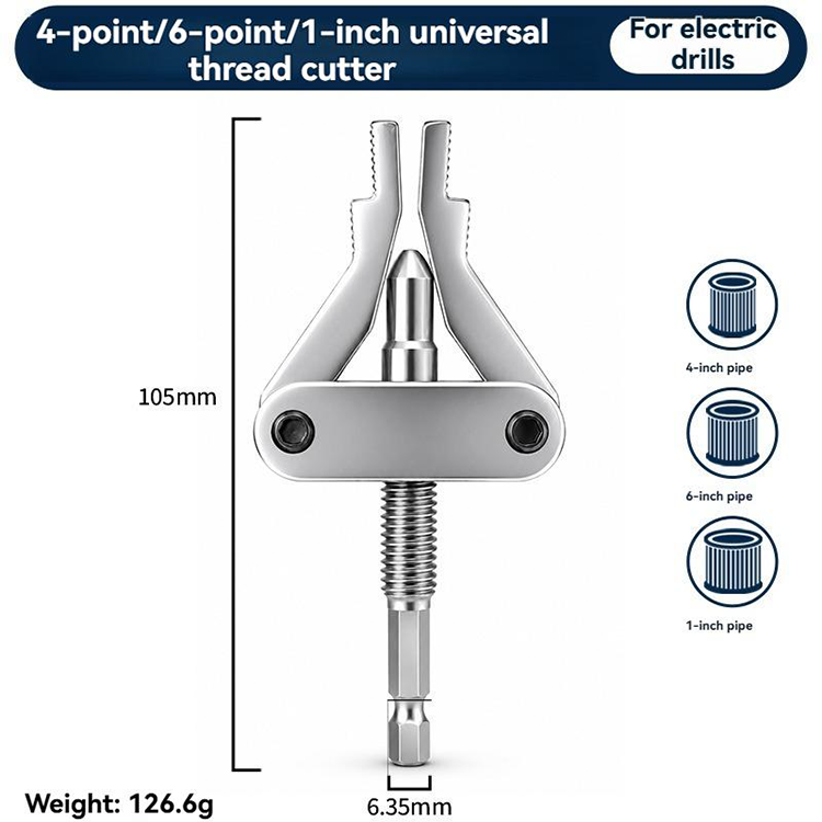 🔧 ACHETEZ 2, OBTENEZ 1 GRATUIT! 🛠️ Outil Extracteur de Tuyaux – Acier, compatible 1/2″, 3/4″ & 1″ – Double entraînement perceuse/manuel pour plomberie 🚰