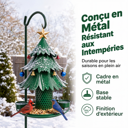 🐦 50% DE RÉDUCTION! 🌳 Distributeur à Graines en Forme d’Arbre Festif – Métal résistant aux intempéries – Idéal pour jardin, balcon & décoration extérieure ✨