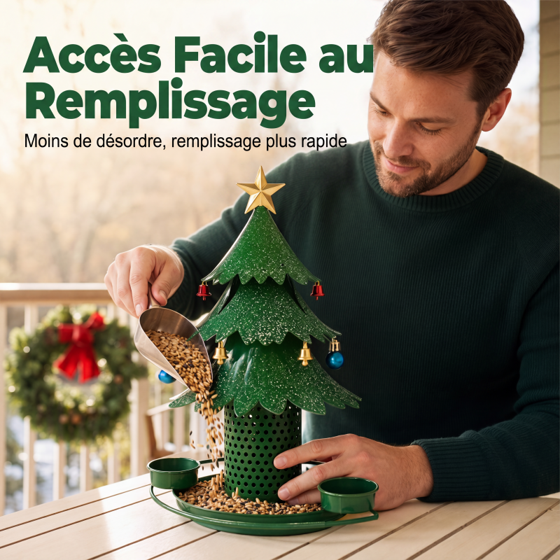 🐦 50% DE RÉDUCTION! 🌳 Distributeur à Graines en Forme d’Arbre Festif – Métal résistant aux intempéries – Idéal pour jardin, balcon & décoration extérieure ✨
