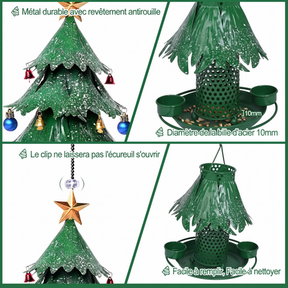 🐦 50% DE RÉDUCTION! 🌳 Distributeur à Graines en Forme d’Arbre Festif – Métal résistant aux intempéries – Idéal pour jardin, balcon & décoration extérieure ✨