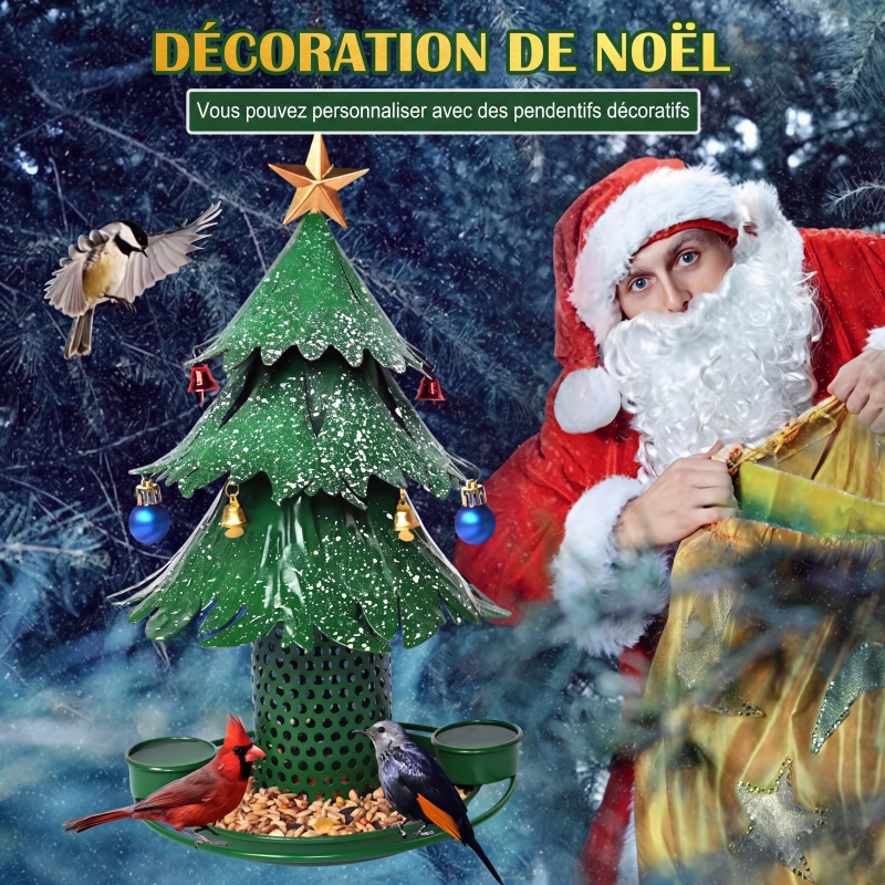 🐦 50% DE RÉDUCTION! 🌳 Distributeur à Graines en Forme d’Arbre Festif – Métal résistant aux intempéries – Idéal pour jardin, balcon & décoration extérieure ✨