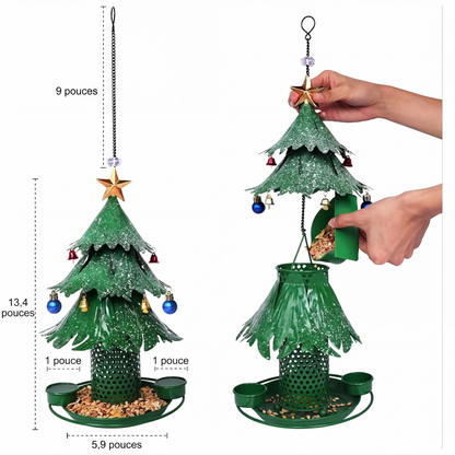 🐦 50% DE RÉDUCTION! 🌳 Distributeur à Graines en Forme d’Arbre Festif – Métal résistant aux intempéries – Idéal pour jardin, balcon & décoration extérieure ✨