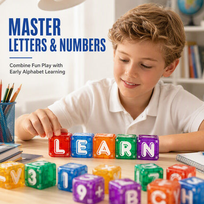 🔤 Cubes magnétiques lettres et nombres — Apprendre en s'amusant pour les enfants 🧒🧠