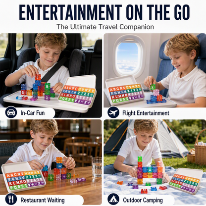 🔤 Cubes magnétiques lettres et nombres — Apprendre en s'amusant pour les enfants 🧒🧠